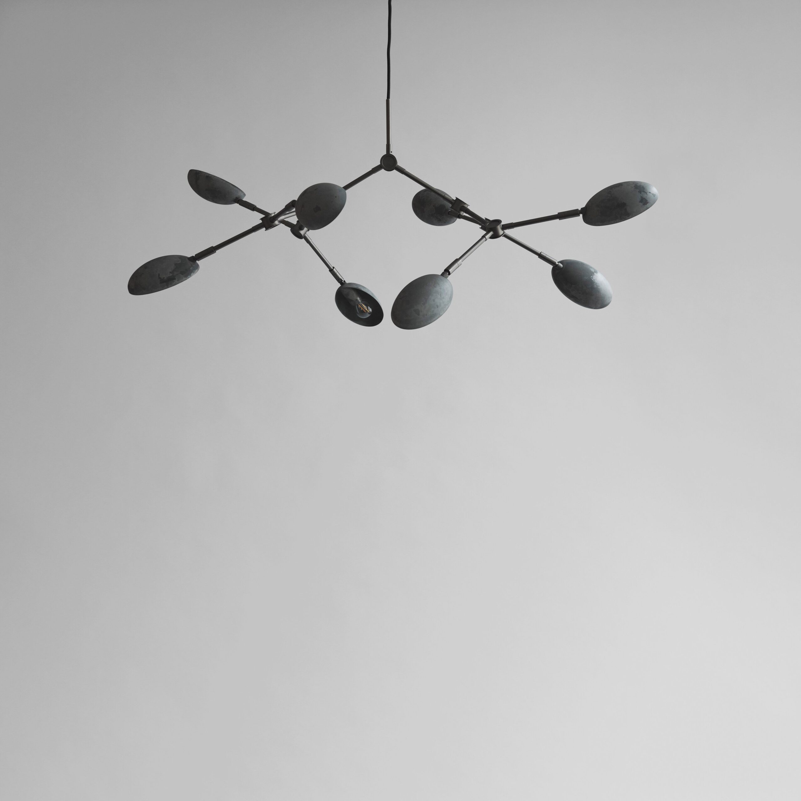 Drop Chandelier, Mini - Oxidized (5m) - Burned Black 1 Drop Chandelier, Mini - Oxidized (5m) - Burned Black